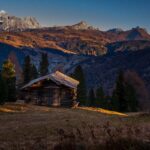 Ampezzaner Dolomiten, Dolomiti Ampezzane, Dolomiti d’Ampezzo, Hütte, Von Kolfuschg zum Grödner Joch, baita, cabana, cabin, capanna, chalet, hut