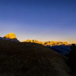 Abendrot, Ausblick, Grödner Joch, Grödnerjoch, Sassongher