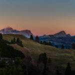 Abendrot, Von Kolfuschg zum Grödner Joch