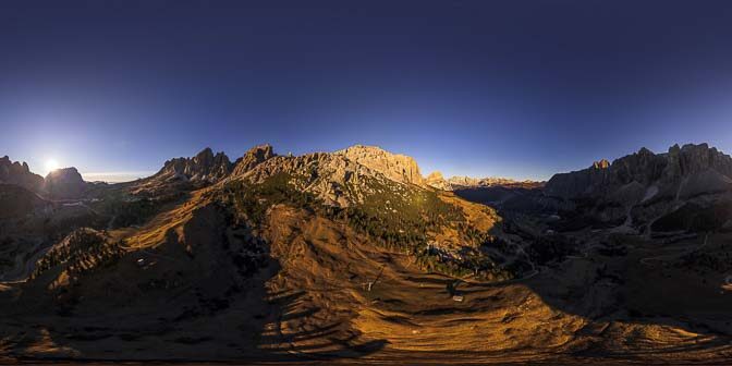 Sonnenuntergang unter den Cirspitzen