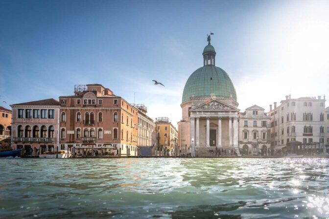 Canal Grande mit Chiesa di San Simeon Piccolo