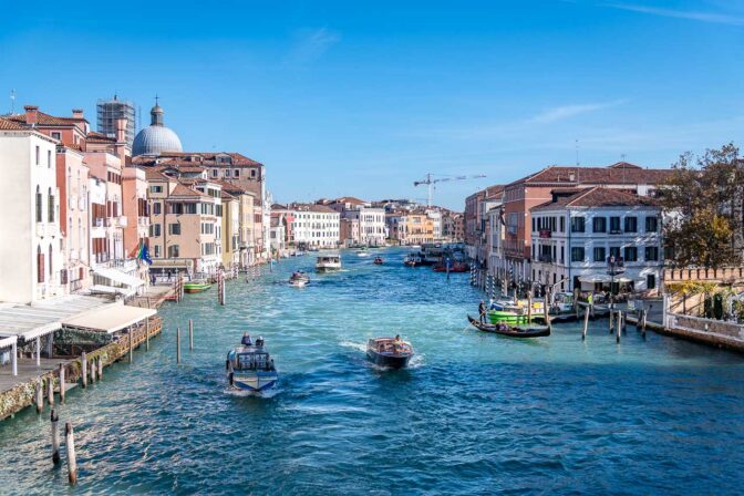 Der Canal Grande in Venedig