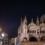 Markusplatz, Nachtaufnahme, Venedig