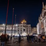 Markusplatz, Nachtaufnahme, Venedig