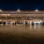 Markusplatz, Nachtaufnahme, Venedig